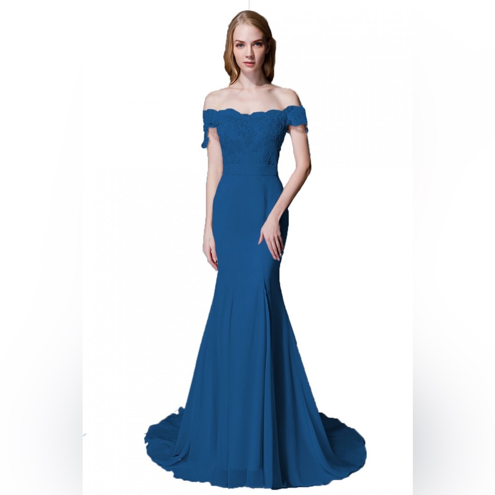 Elegant Off The Shoulder Lace Bridesmaid Dress